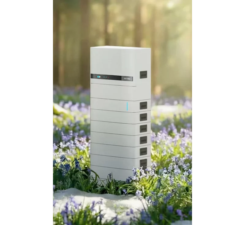 Stromspeicher von Haus der Energie im Frühjahr